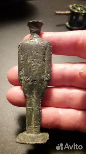 Модель пушки 1812. Солдатик оловянный, СССР