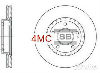 Диск тормозной hyun/KIA elantra/ceed 11- SD1071