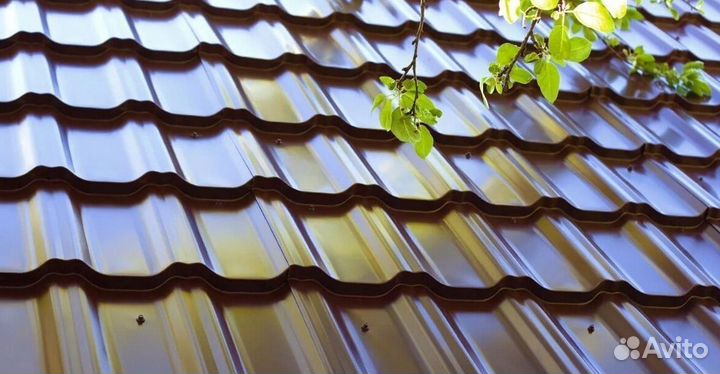 Красная металлочерепица