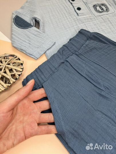 Костюм муслиновый детский новый