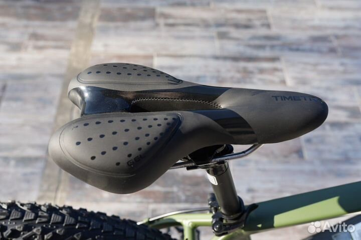 Электровелосипед полуфэтбайк зеленый timetry 27.5