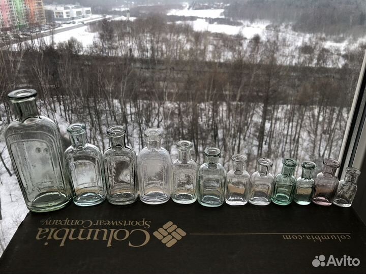 Пузырек Аптека Белое Стекло 19 век