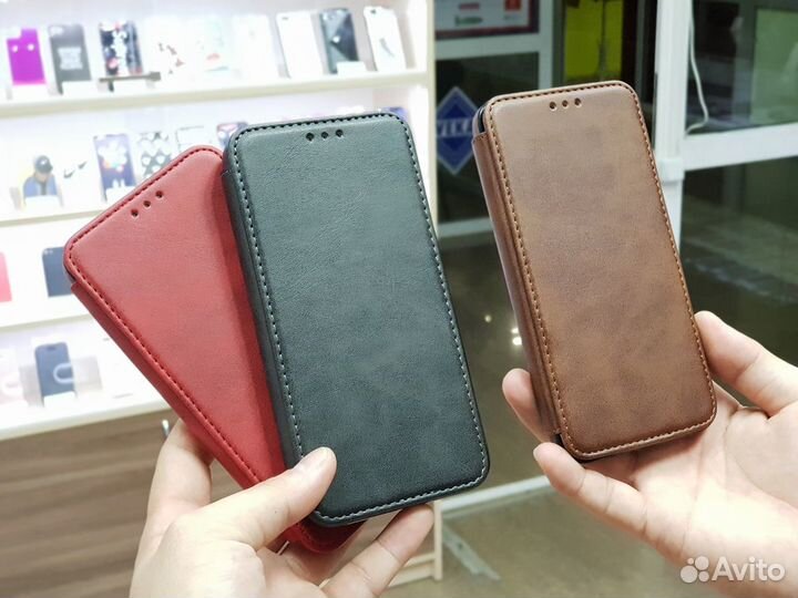 Чехол на iPhone Xs Max кожаный