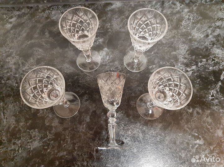 Рюмки, лафитники (стопки) времен СССР