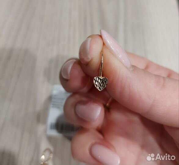 Золотые серьги детские