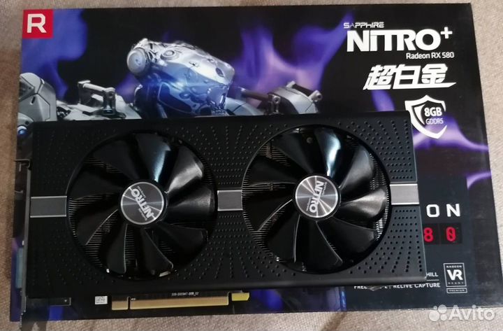 Видеокарта sapphire nitro+ RX 580 8G