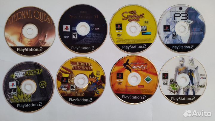 Игры для приставок PlayStation 2 64 шт