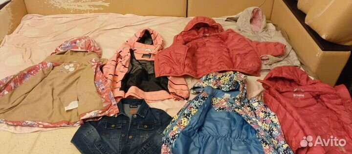 Курточки для девочек 110-122