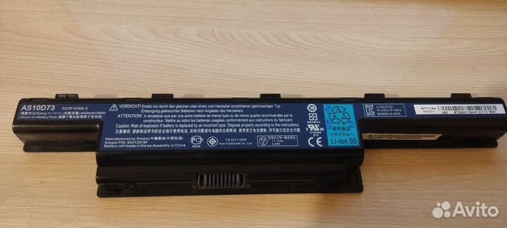 Аккумулятор для ноутбука acer