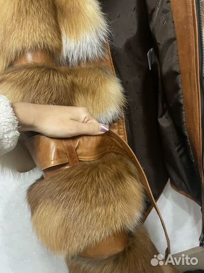 Шуба натуральная лиса