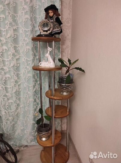 Подставка для цветов этажерка массив