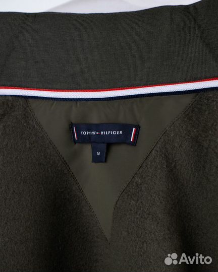 Кофта теплая на замке Tommy Hilfiger (11446) (XL, Хаки)