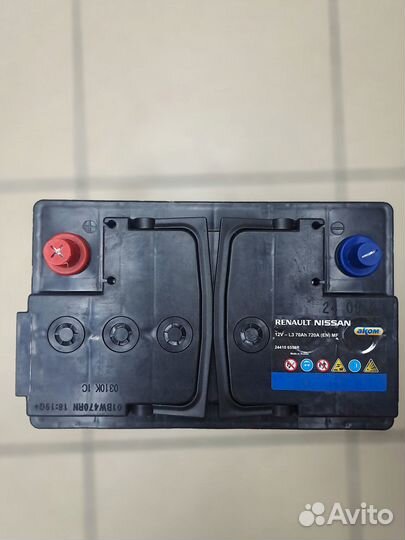 Конвейерный аккумулятор Renault-Nissan 70 Ah