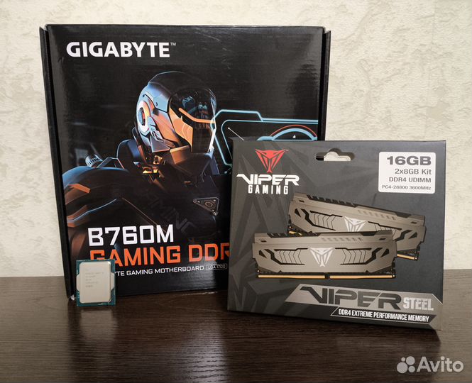 Intel i5 12400F Gigabyte b760m 16Gb DDR4