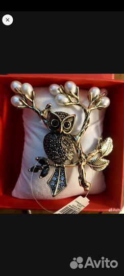Брошь сова sunlight