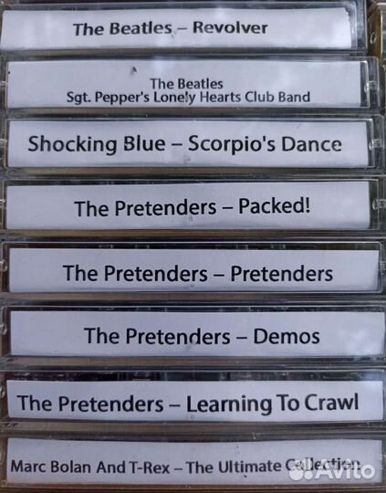 Аудиокассеты рок разных напр.запад(30кассет-1лот)