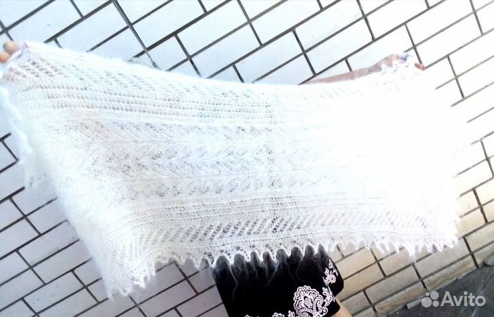 Пуховый шарф