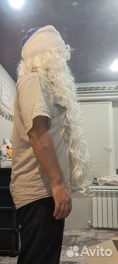 Борода и парик деда мороза