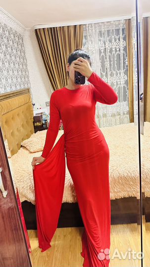 Платье красная
