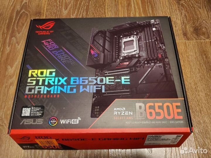 Комплект Asus Rog Strix B650E-E + Ryzen 7700