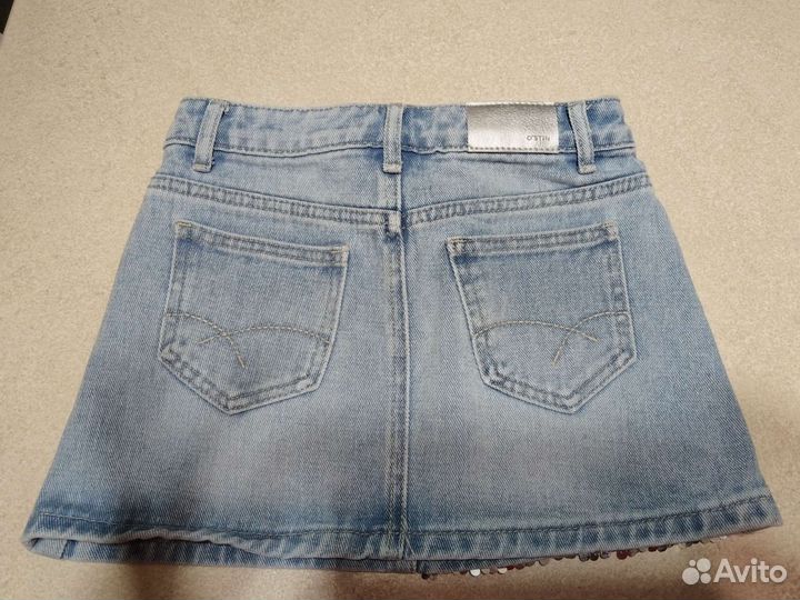 Джинсовая юбка для девочки 122