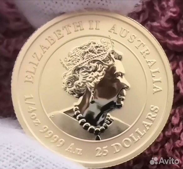 Золотая монета Бык (Лунар) 1/4