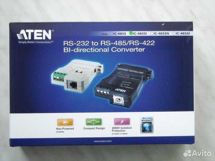 Адаптер конвертер интерфейса RS232/RS485 Aten