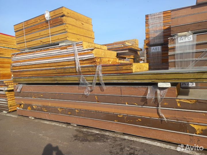 Сэндвич панели 25000 м2 в наличии