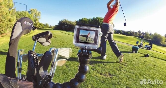 Зажим прищепка с гибким штативом для Gopro