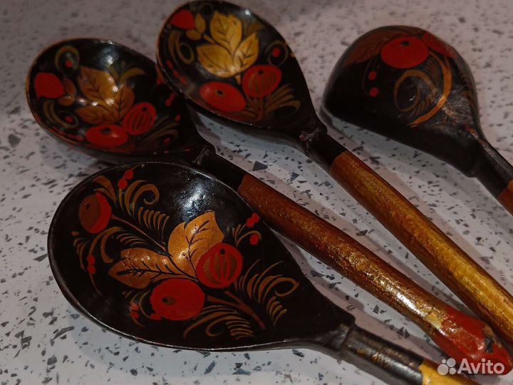 Ложка деревянная хохлома