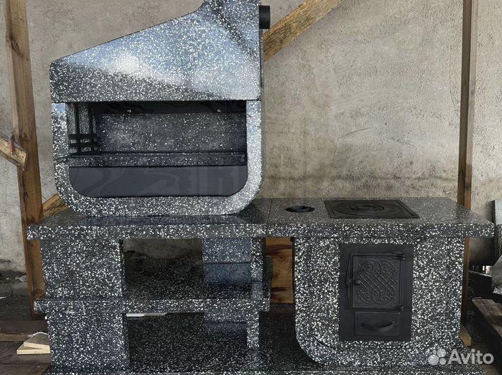 Мангальная зона барбекю с доставкой до участка