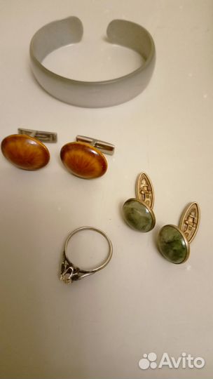 Янтарь, серебро, бижутерия, мелочи из СССР