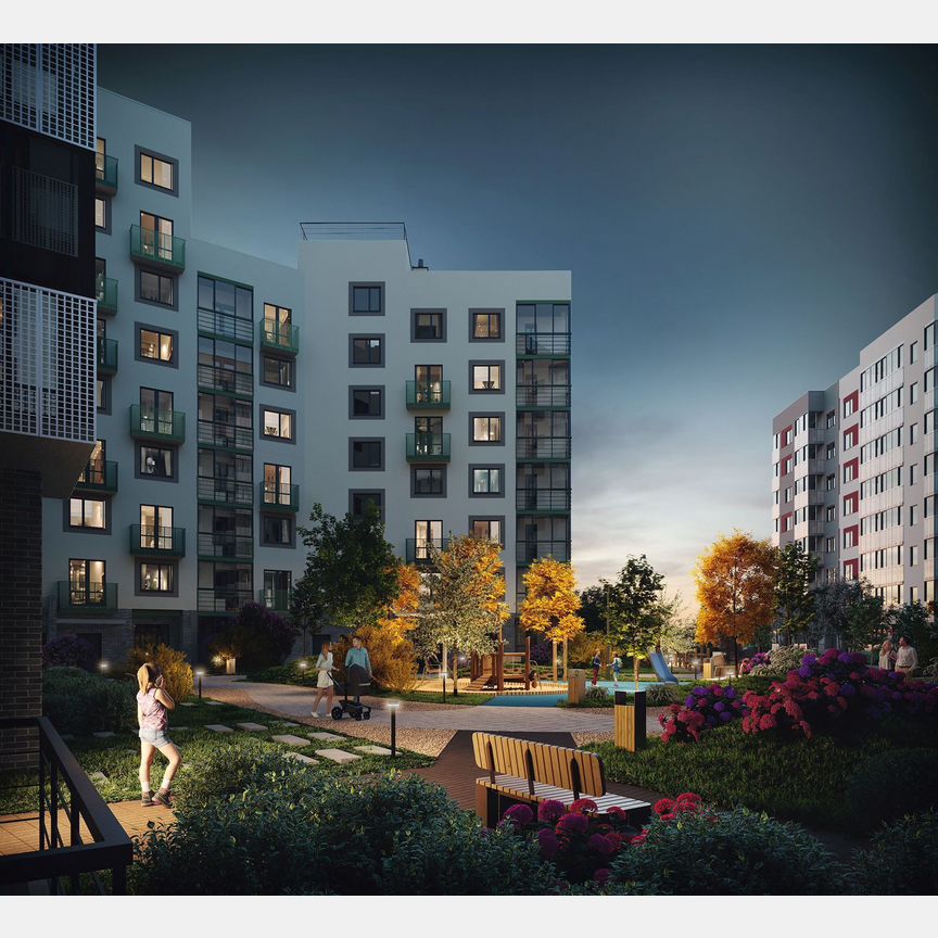 2-к. квартира, 59,4 м², 6/10 эт.
