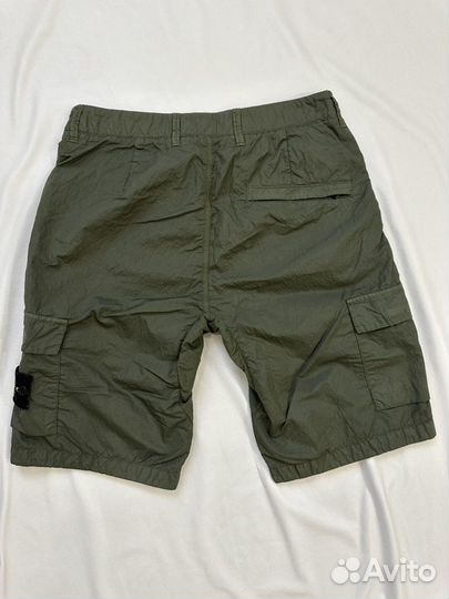 Stone Island Green Nylon metal Shorts