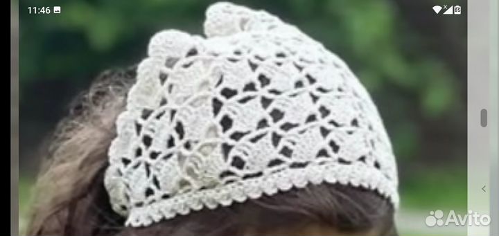 Вязаная косынка