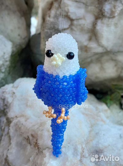 Попугай амигуруми