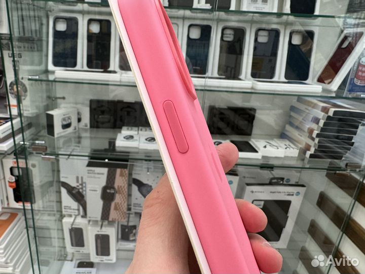 Новый чехол magsafe на iPhone 15 pro max - Pink