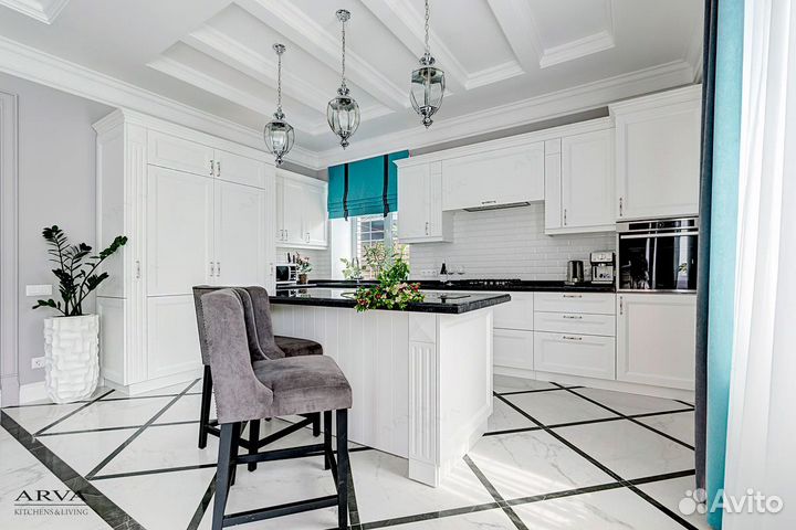 Кухни на заказ, Береза, цвет 