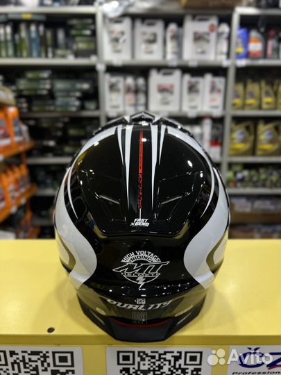 Шлем MT synchrony DUO sport dual gloss black white