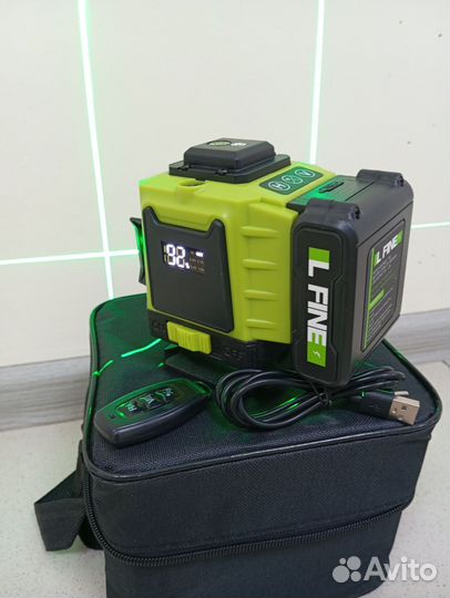Лазерный уровень 3D 360 самовыравнивающийся