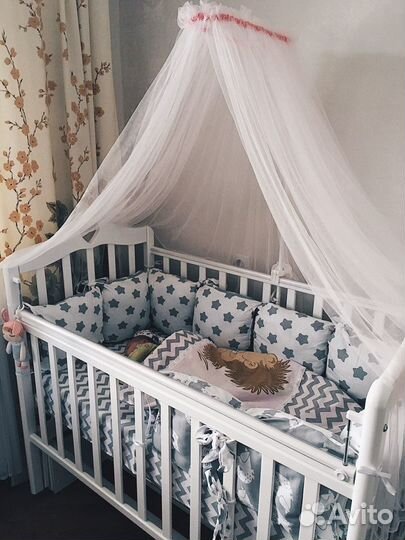 Бортики в детскую кроватку