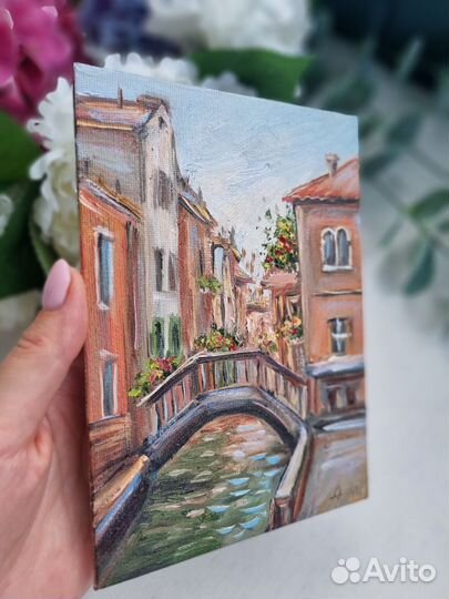 Венеция Италия городской пейзаж картина маслом