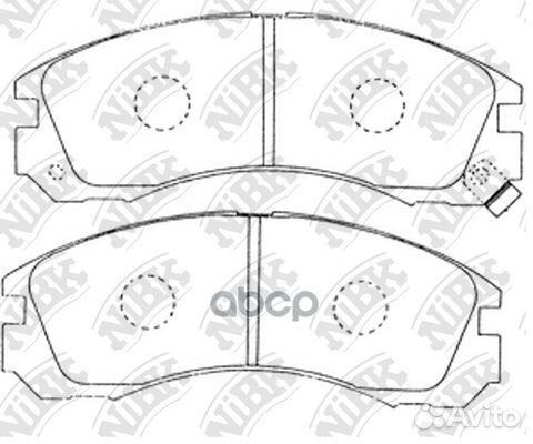 PN3233 nibk Колодки тормозные передние PN3233 NiBK