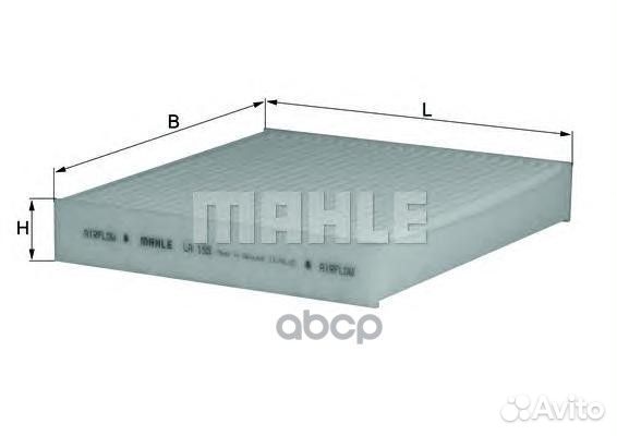 LA155 фильтр салона Honda Jazz 1.2/1.4 02 LA1