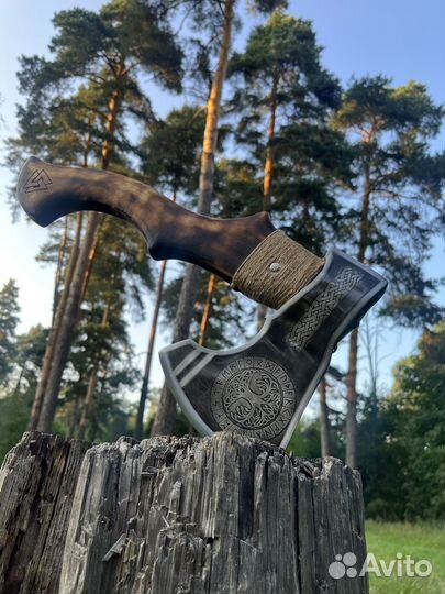 Топор подарочный воронёный