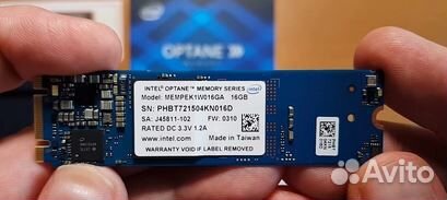 SSD Intel NVMe 16Gb M.2 Optane