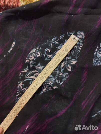 Ткань натуральный шелк шифон СССР