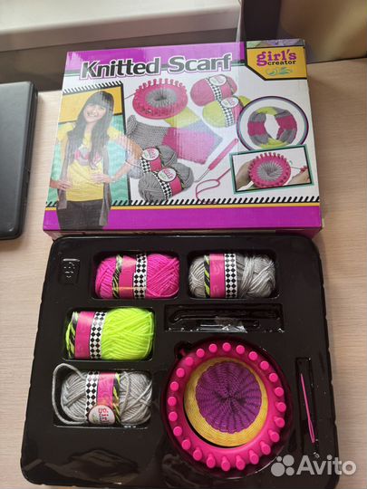 Набор для вязания шарфа доя девочек