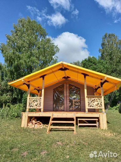 Сафари-тент, палатка для глэмпинга, шатер, глэмпин