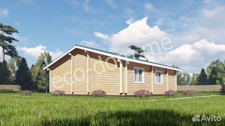 Проект элитного дома из бруса № эд-124